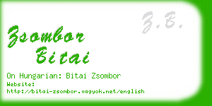 zsombor bitai business card